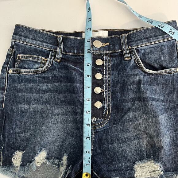 Current/Elliott Ultra High Waist Button Fly Belloc Jean Shorts 27 EUC - Picture 10 of 11